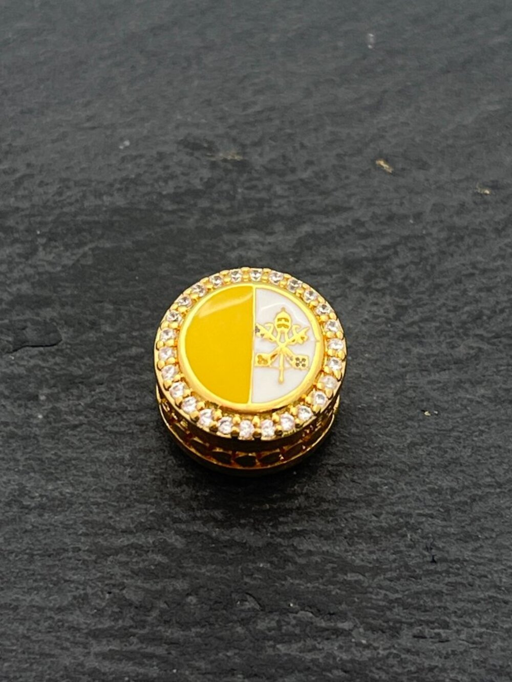 Pandora VATICAN Flag Exclusive Charm Gold-Plated Bead Charm Jewelry